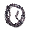 Glass beads faceted strands