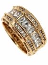 gold ring 18,60mm. gold-plated engagement xuping