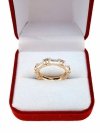 gold ring 18,60mm. gold-plated engagement xuping