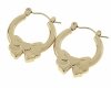 gold earrings made of stainless steel