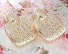 gold plated earrings with exclusive cubic zirconia