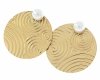 gold earrings made of stainless steel