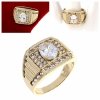 gold ring 18,60mm. gold-plated engagement xuping