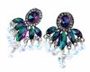 gold plated earrings with exclusive cubic zirconia