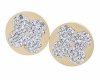 gold earrings made of stainless steel
