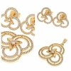 18k gold plated set pendant earrings xuping