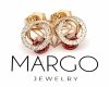 gold plated earrings with exclusive cubic zirconia