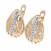exclusive swarovski gold-plated earrings