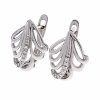 gold plated earrings with exclusive cubic zirconia