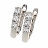 gold plated earrings with exclusive cubic zirconia
