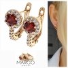 gold plated earrings with exclusive cubic zirconia