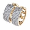 exclusive swarovski gold-plated earrings