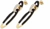 gold earrings made of stainless steel