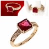 gold ring 18,60mm. gold-plated engagement xuping