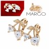 exclusive swarovski gold-plated earrings