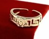 gold ring 17,00mm. gold-plated engagement xuping