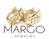 gold plated earrings with exclusive cubic zirconia