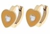 gold earrings made of stainless steel