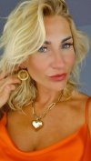 gold earrings made of stainless steel
