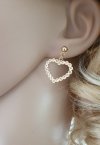 gold earrings made of stainless steel