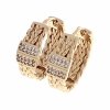 gold plated earrings with exclusive cubic zirconia