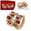 gold plated earrings with exclusive cubic zirconia