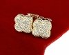 gold plated earrings with exclusive cubic zirconia