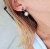 gold earrings made of stainless steel