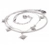 BRACELET, SILVER CELEBRITY STAINLESS STEEL