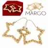 gold earrings made of stainless steel