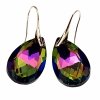 gold plated earrings with exclusive cubic zirconia