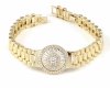 gold bracelet for a gold-plated leg