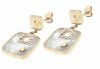 gold earrings made of stainless steel
