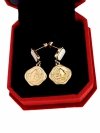 gold earrings made of stainless steel