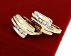 gold plated earrings with exclusive cubic zirconia