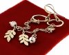 gold earrings made of stainless steel