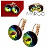 exclusive swarovski gold-plated earrings