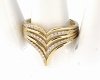 gold ring 18,60mm. gold-plated engagement xuping
