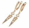 exclusive swarovski gold-plated earrings