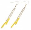 gold earrings made of stainless steel
