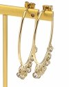 gold earrings made of stainless steel