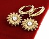 gold earrings made of stainless steel