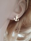 gold earrings made of stainless steel