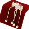 gold plated earrings with exclusive cubic zirconia