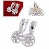 gold plated earrings with exclusive cubic zirconia