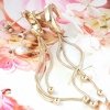 gold earrings made of stainless steel