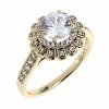 gold ring 18,60mm. gold-plated engagement xuping