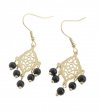 gold earrings made of stainless steel