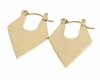 gold earrings made of stainless steel