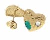 gold earrings made of stainless steel